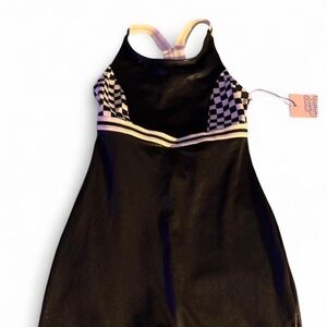 Kids Black and White Checkered One Piece